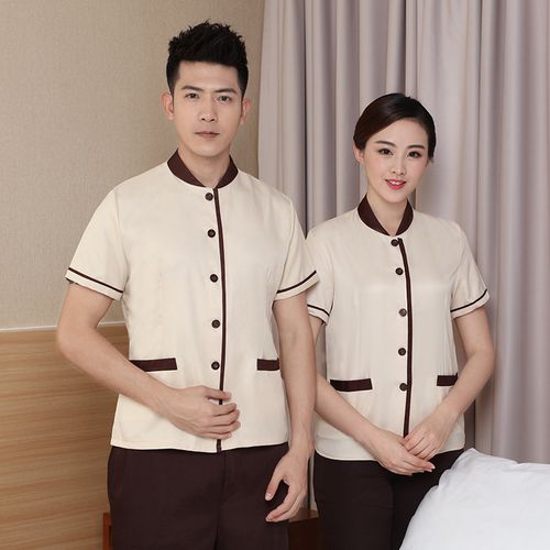 保洁工作服短袖酒店宾馆客房清洁员工装物业楼层家政阿姨制服